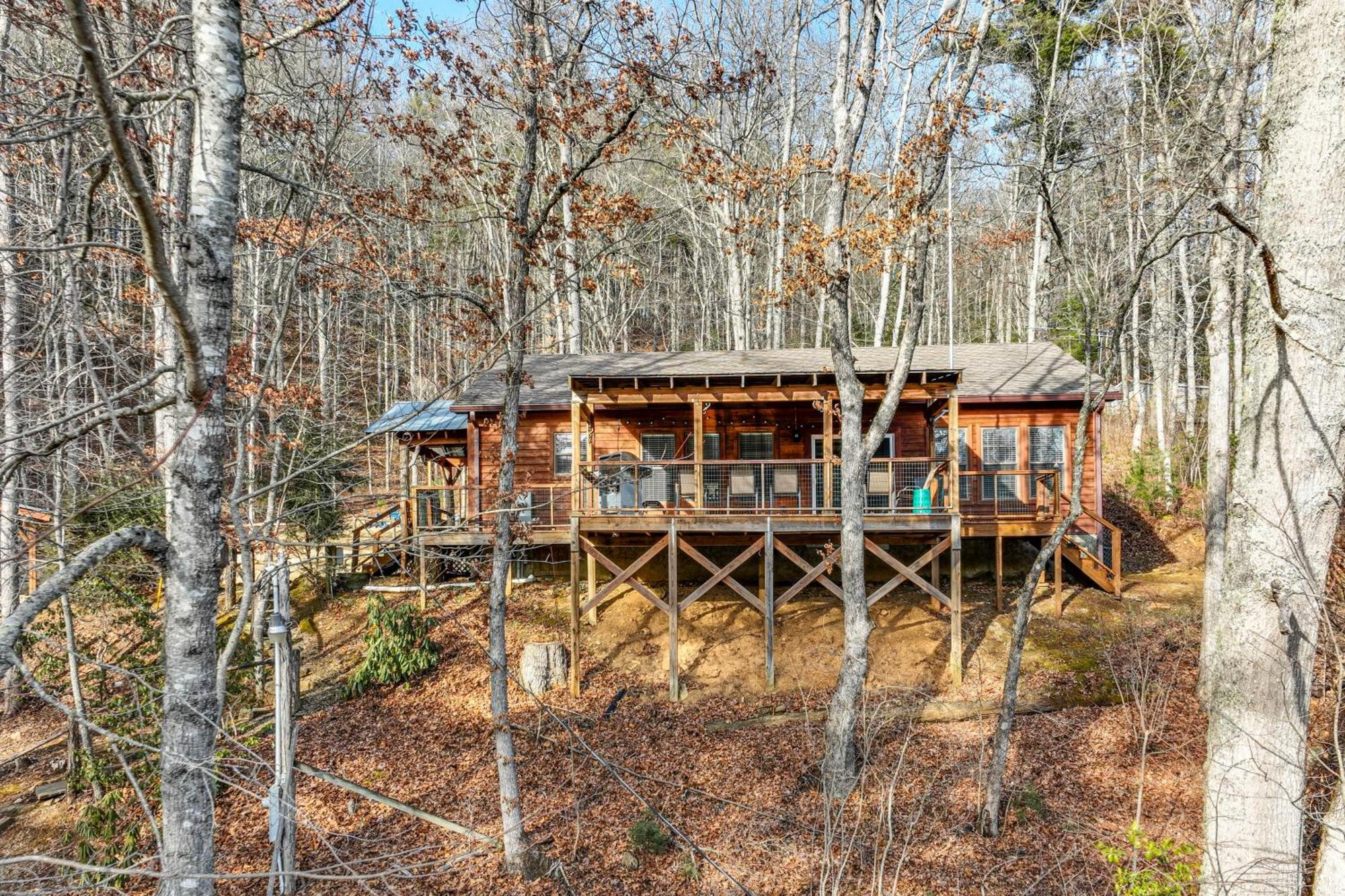 Lakeside Cashiers Cabin With Private Boat Dock! Cullowhee Εξωτερικό φωτογραφία
